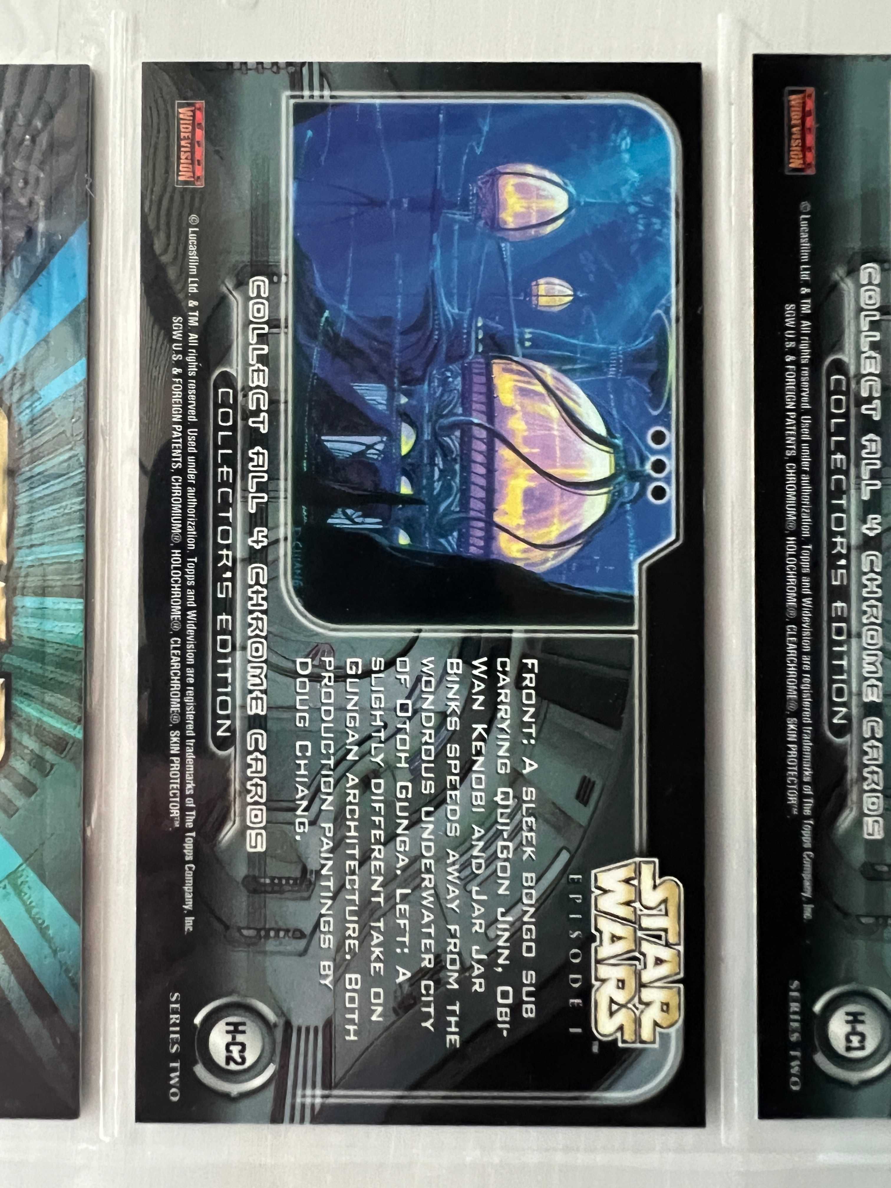 Topps Star Wars Episode 1 Widevision chrome promo H-C2