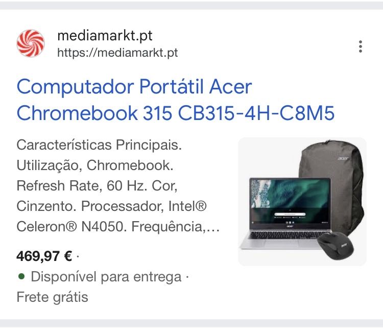 Pc 15 polegadas