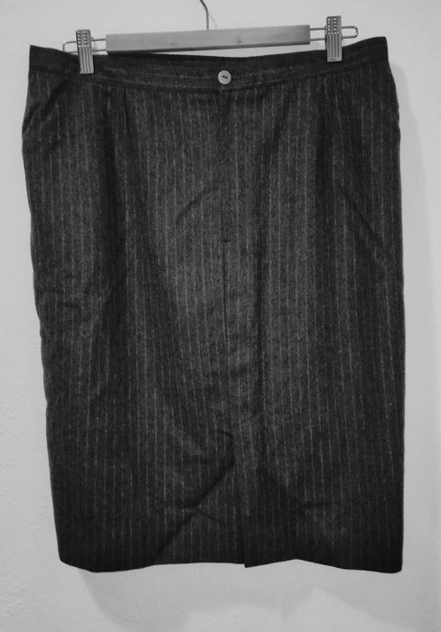 Saia 80% lã cinzento