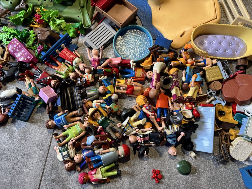 Playmobil dom samochód z przyczepą dla konia łódka stadnina farma