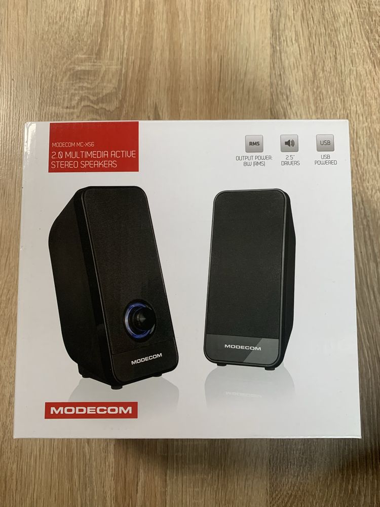 Głośniki modecom 2.0 multimedia active stereo speakers usb powered