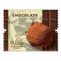 Selo 0,86€ "Chocolate" 2018 em circulação vendo por €0,75