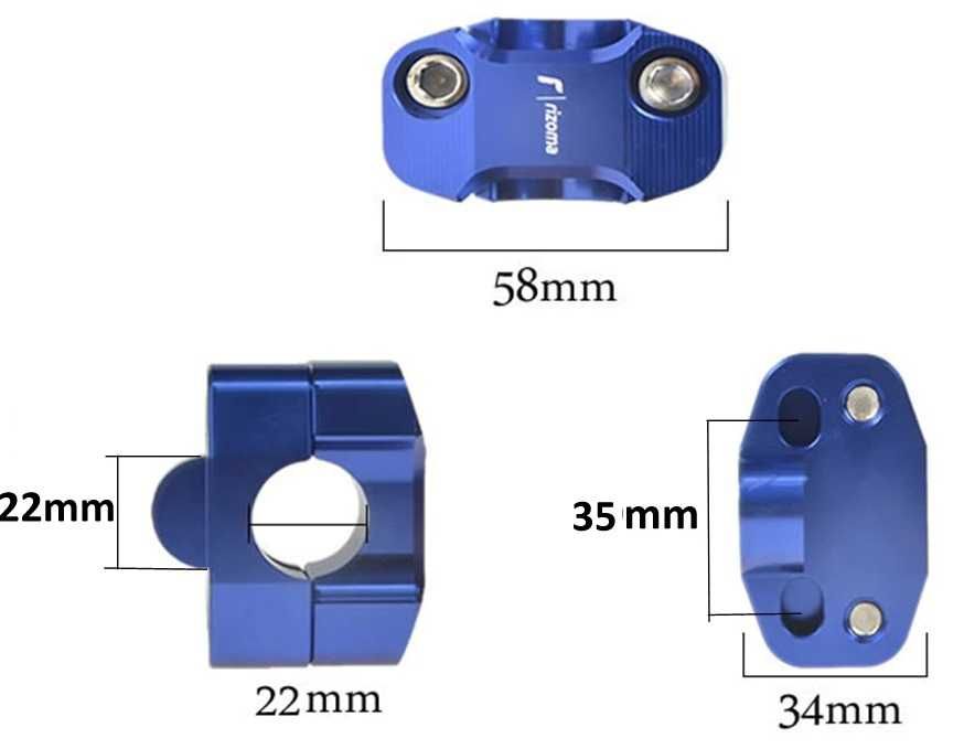 mesas para guiadores de 22 mm ou 28 mm - varias cores