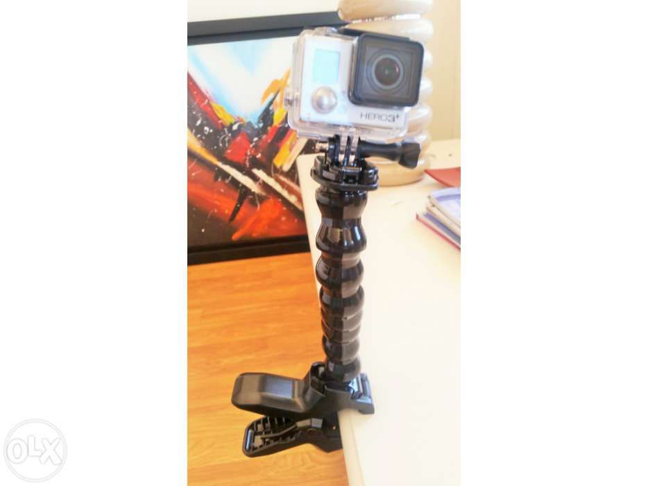 Grampo Jaws + Pescoço Flexivel - Gopro - SJCAM - Novo - Portes Gratis