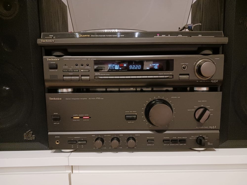 Technics zestaw 3 elementów + głośniki Pilot