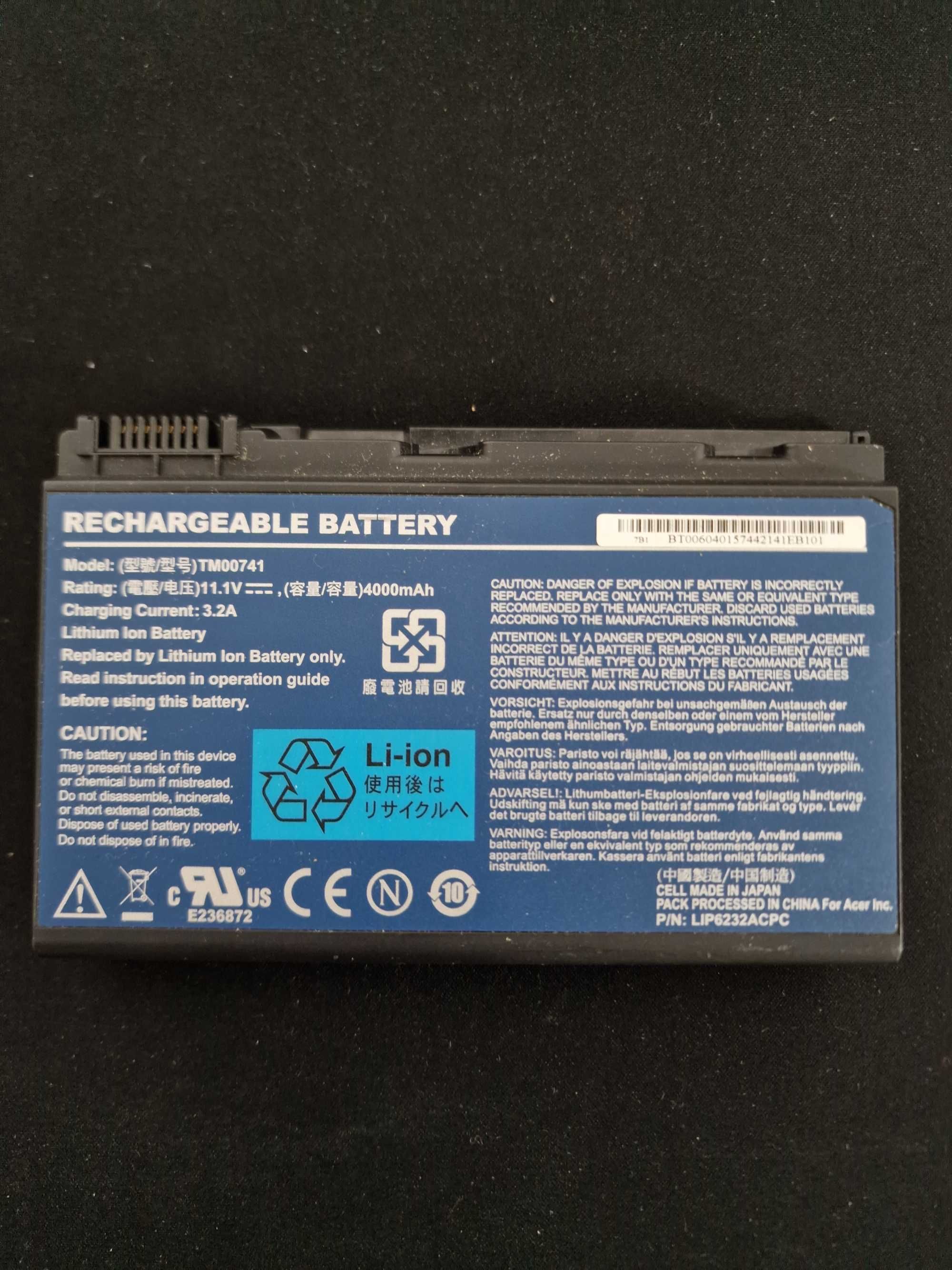Bateria TM00741 do laptopa Acer Extensa