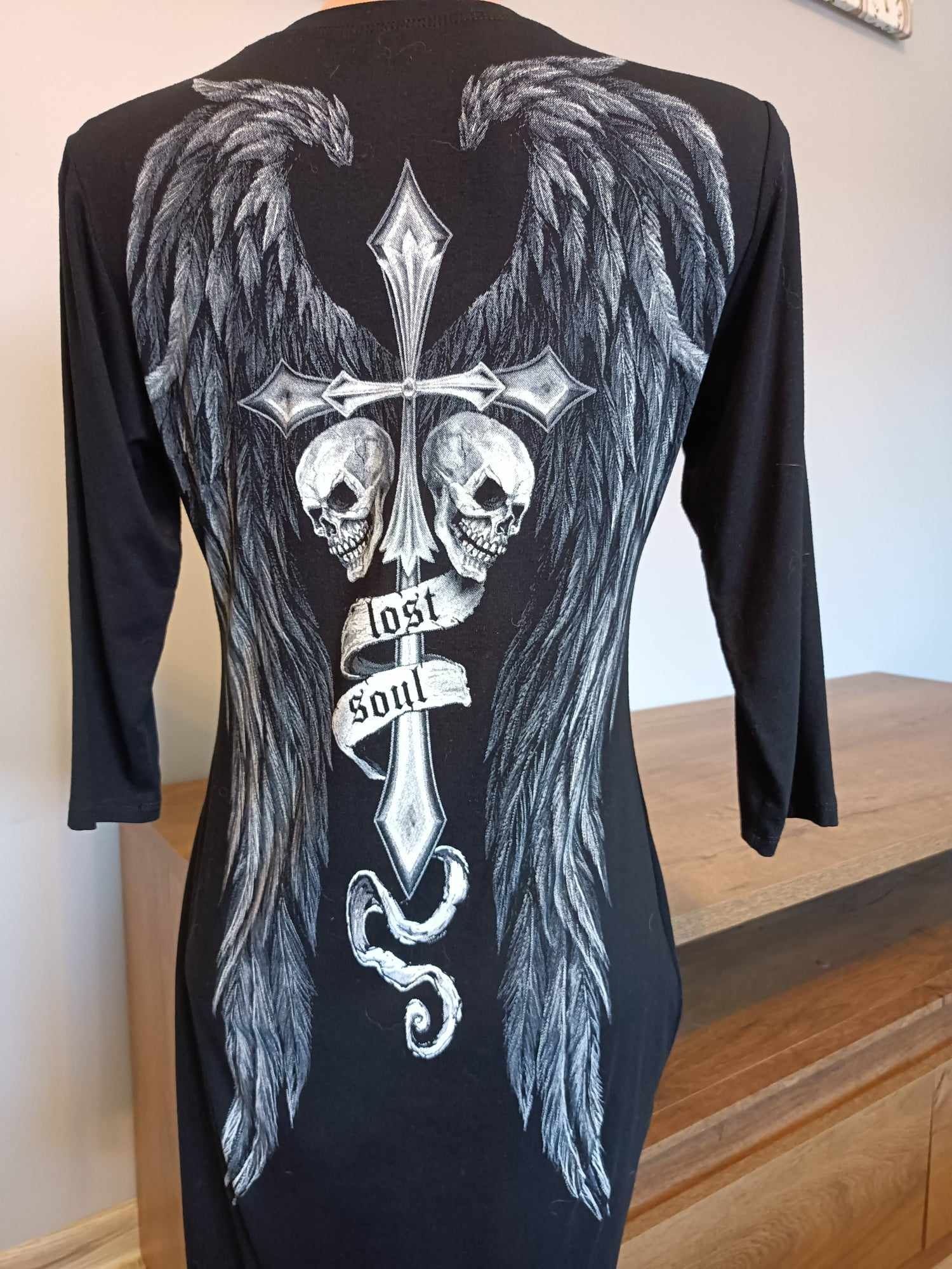 Bluzka tunika emo goth alternative rock metal shop suknia gotyca anioł