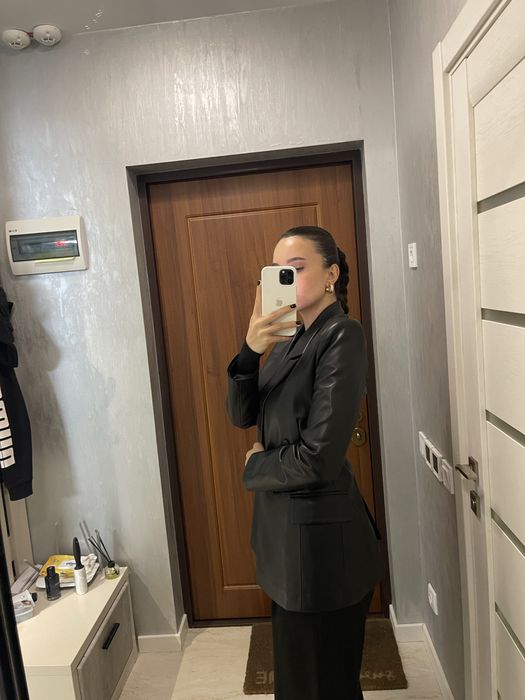 Шкіряний піджак Zara