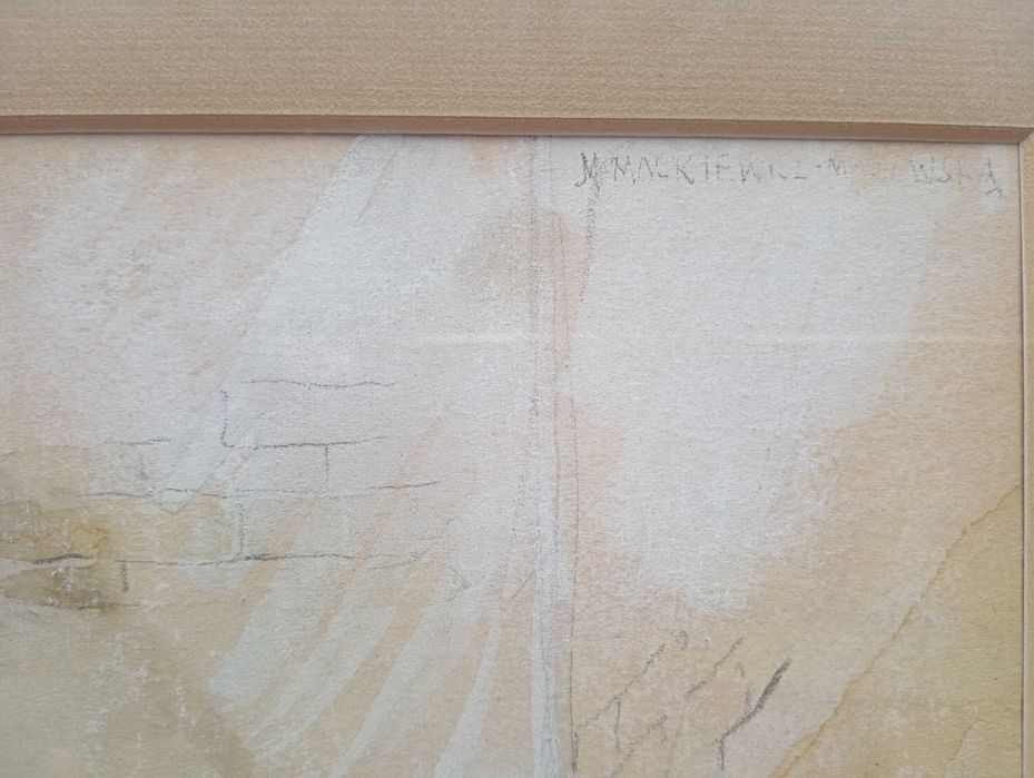 Akwarela sygn. Maria Mackiewicz temat włoski