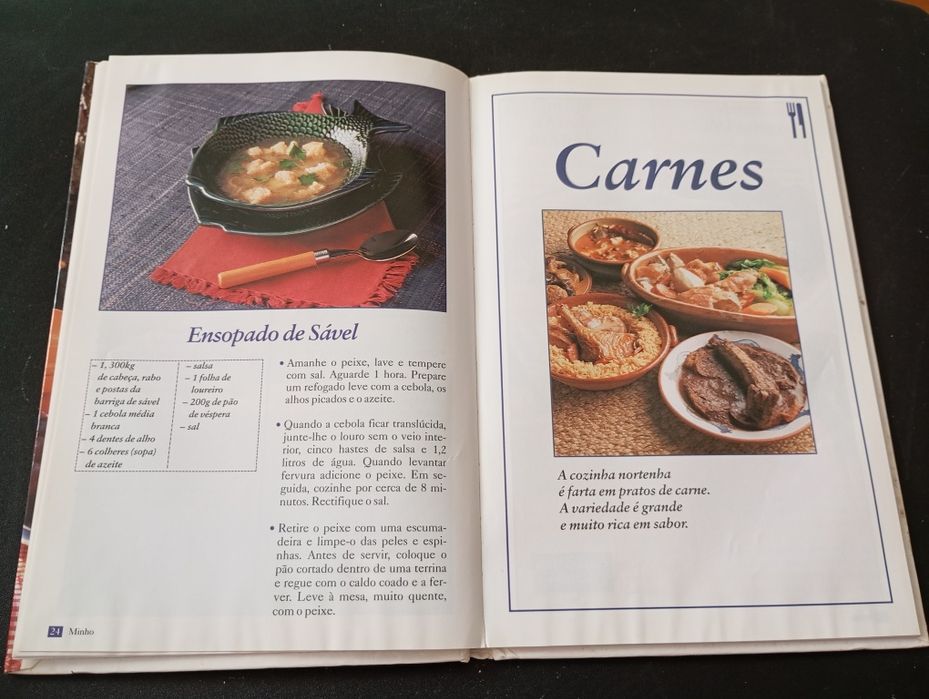 Livro " cozinha regional portuguesa do Minho"