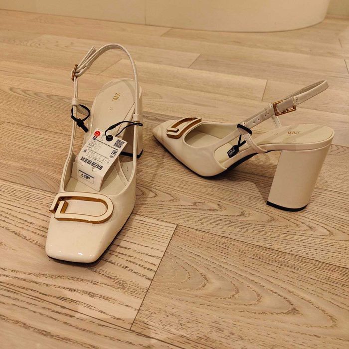 Продаю нові жіночі білі туфлі Zara р.39