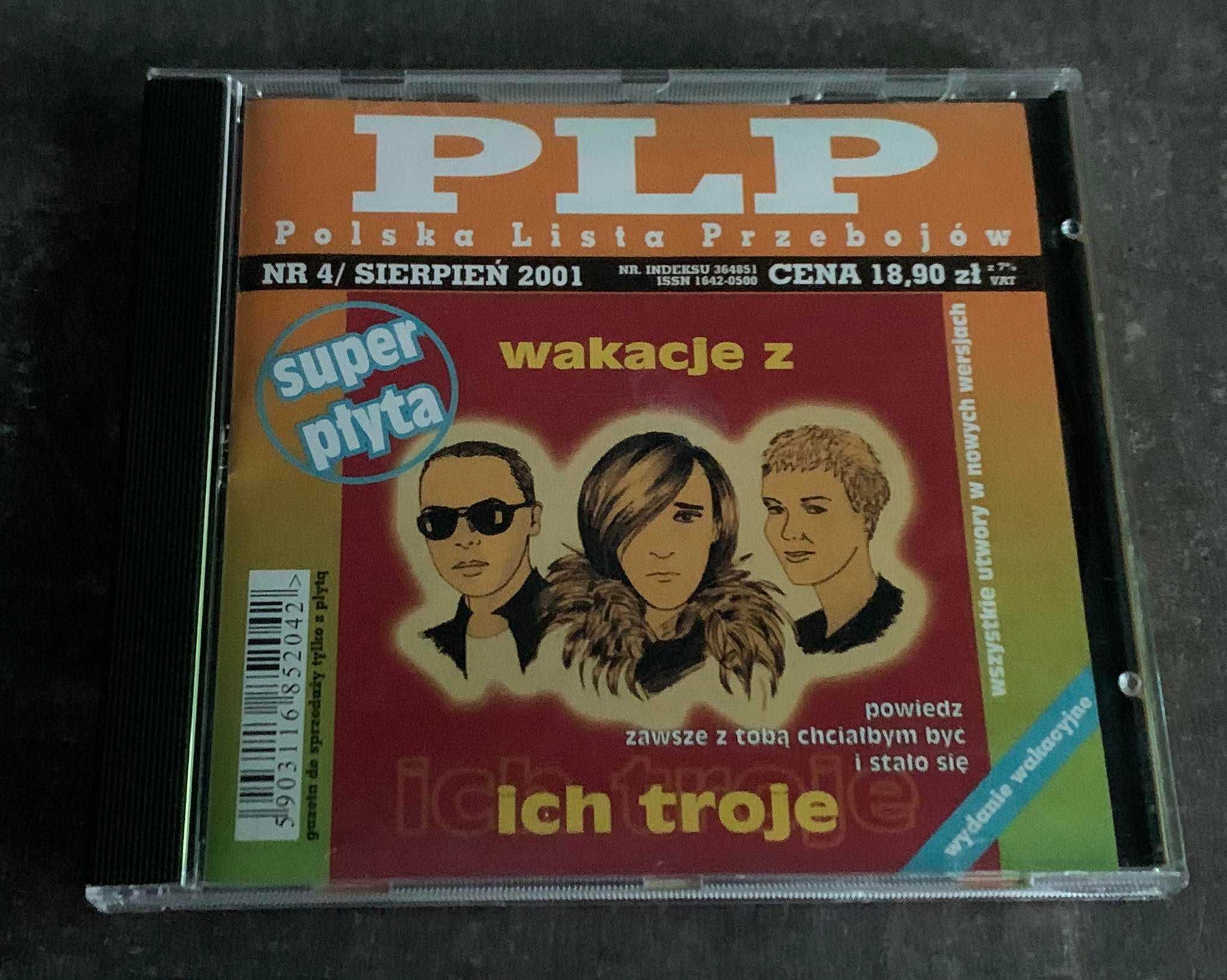 Polska Lista Przebojów -Wakacje z Ich Troje -CD- 2001r. - EX! UNIKAT