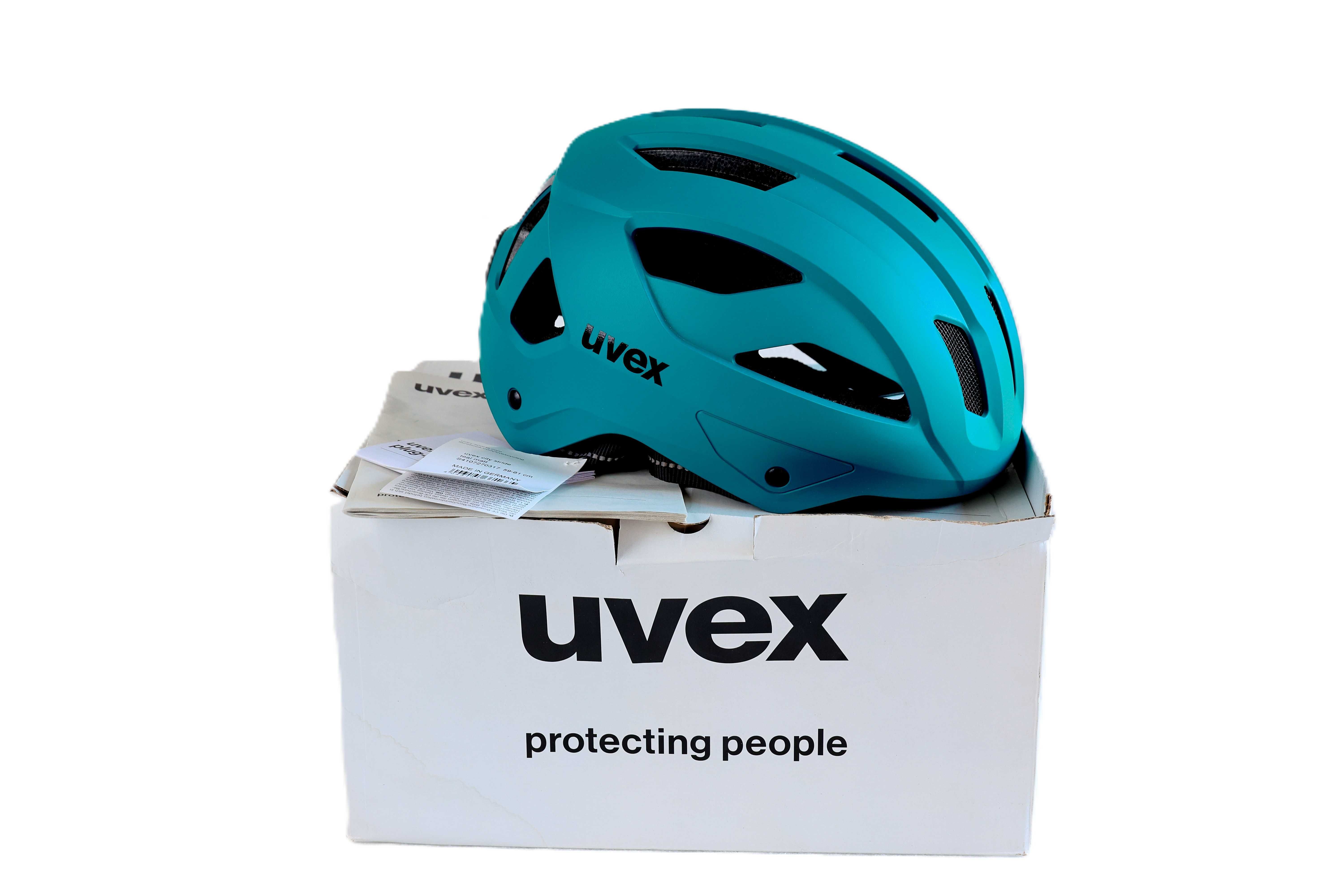 Kask rowerowy UVEX City stride- teal matt 59-61 cm