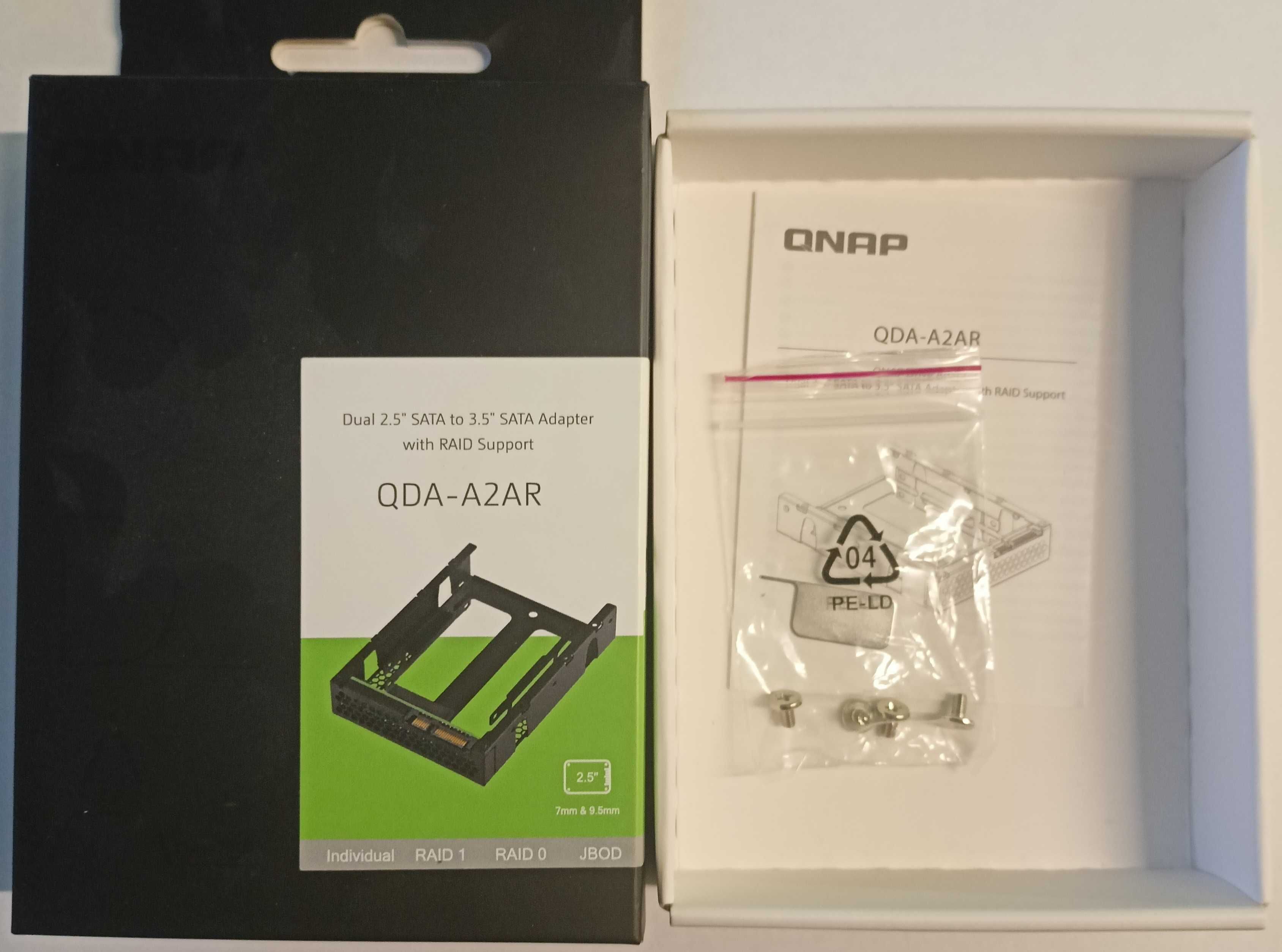 Kieszeń adapter RAID 2x SSD SATA 2.5" QNAP QDA-A2AR