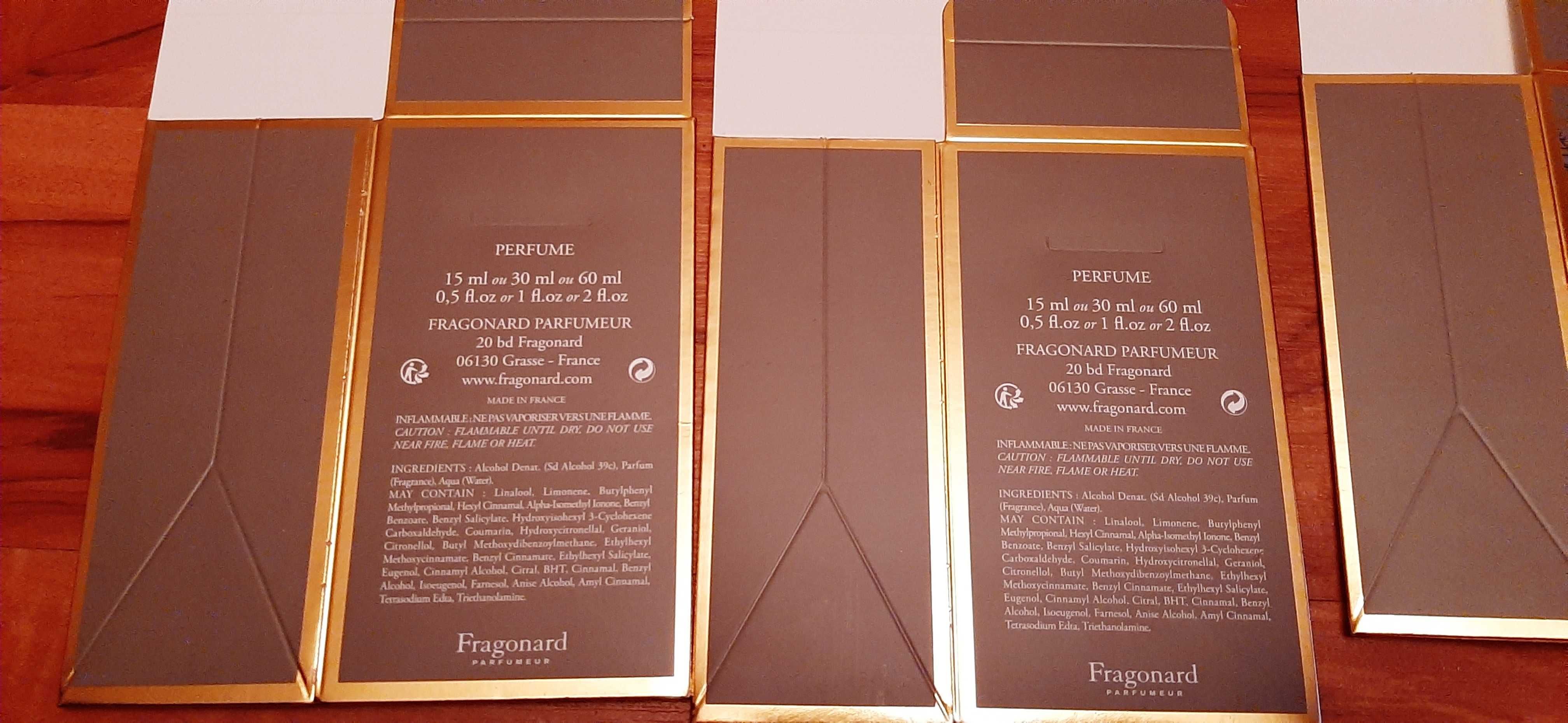 Новые коробочки для духов Fragonard