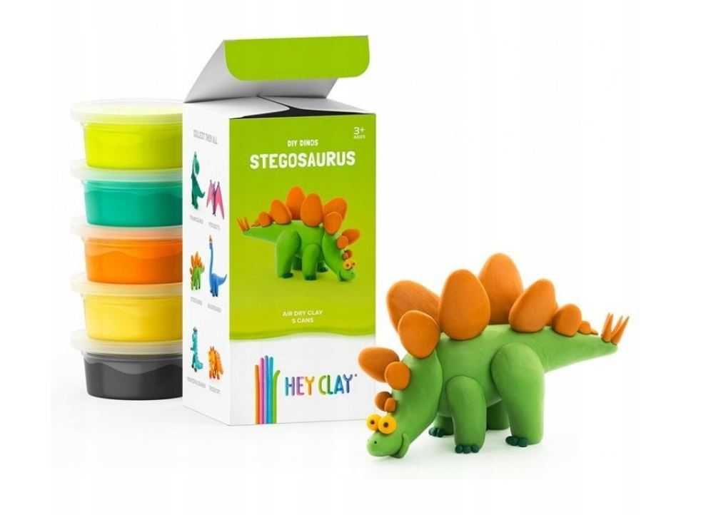 Ciastolina Hey Clay Masa plastyczna Stegosaurus 5 tub