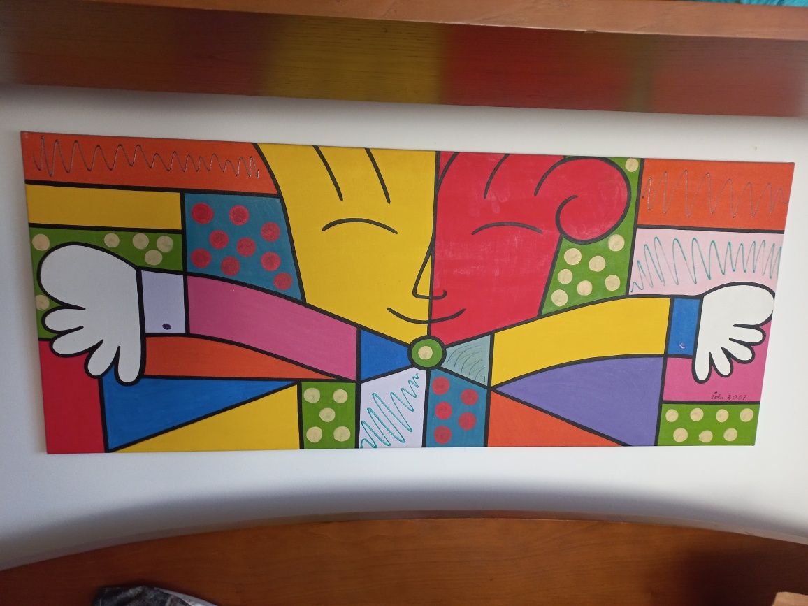 Quadro cheio de cor