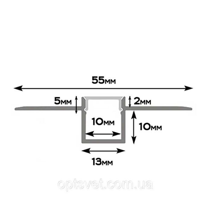 LED профіль для гіпсокартону
