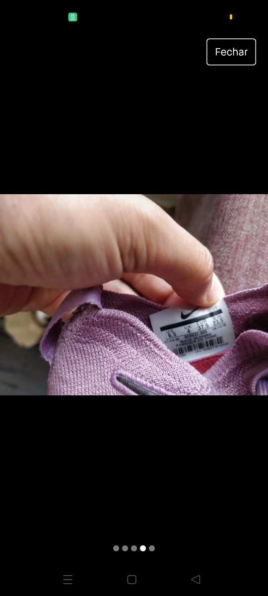 Sapatilhas Nike tecido