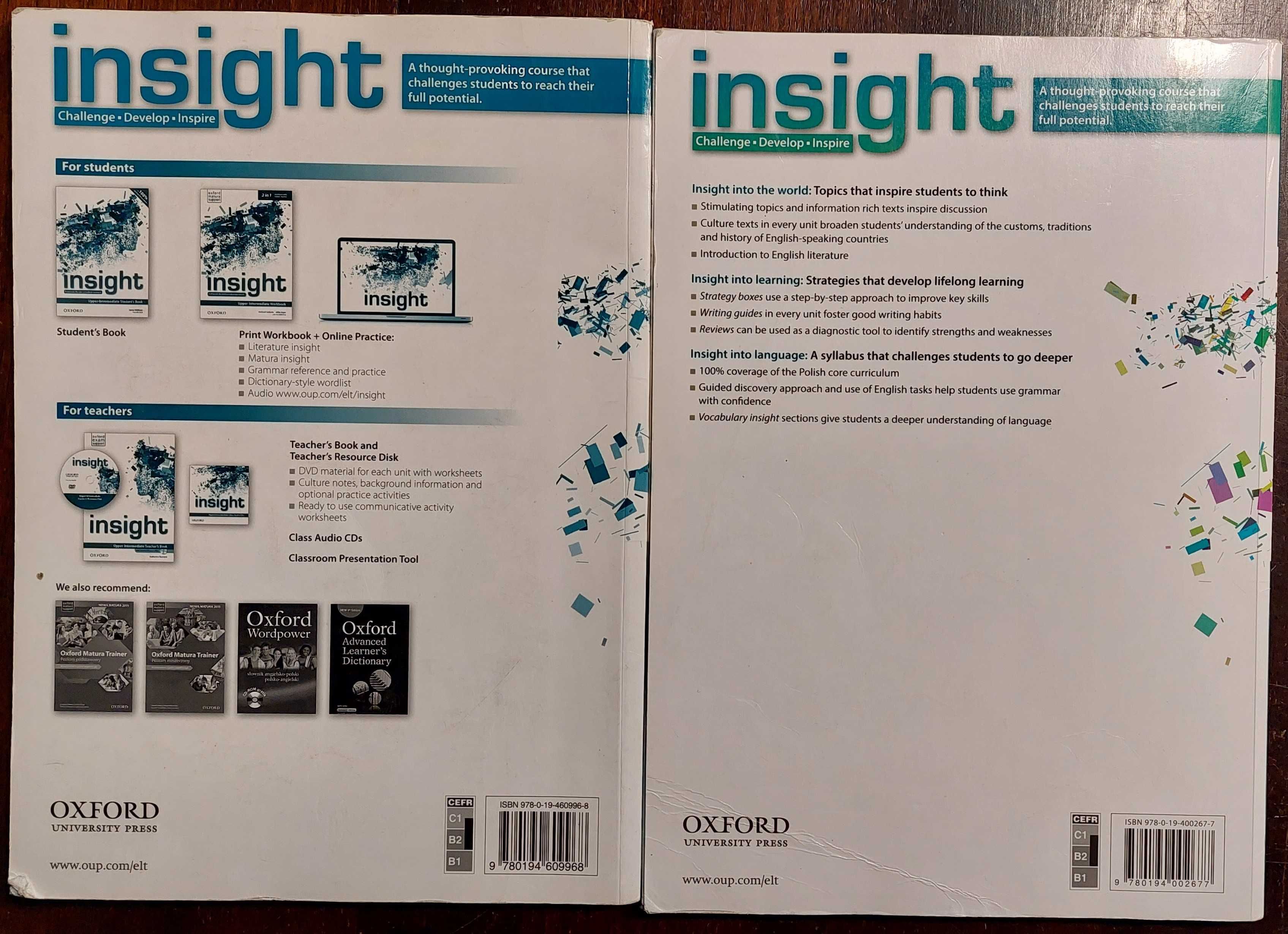 Insight upper-Intermediate student"s book + workbook