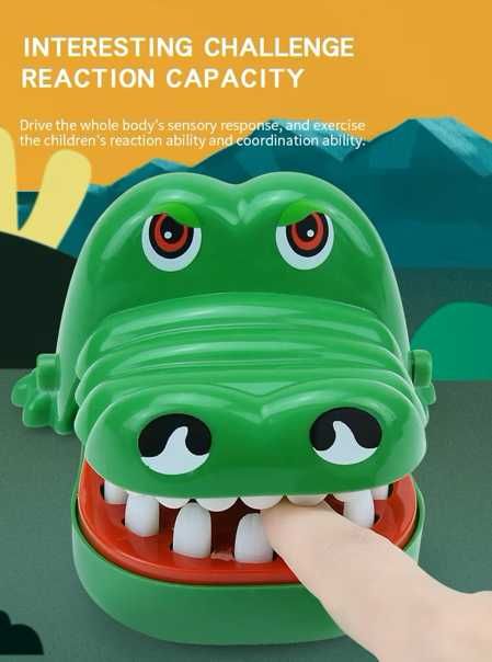 Krokodyl - zabawka dla dzieci - chory ząbek - dentysta - prezent