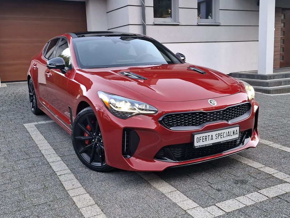 Kia Stinger 3.342 cm3, 370 KM V6, GT 2, Alcantara, Navi, kamery360, Aktywny wydech