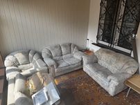 Kanapa sofa fotel zestaw 3 sztuki