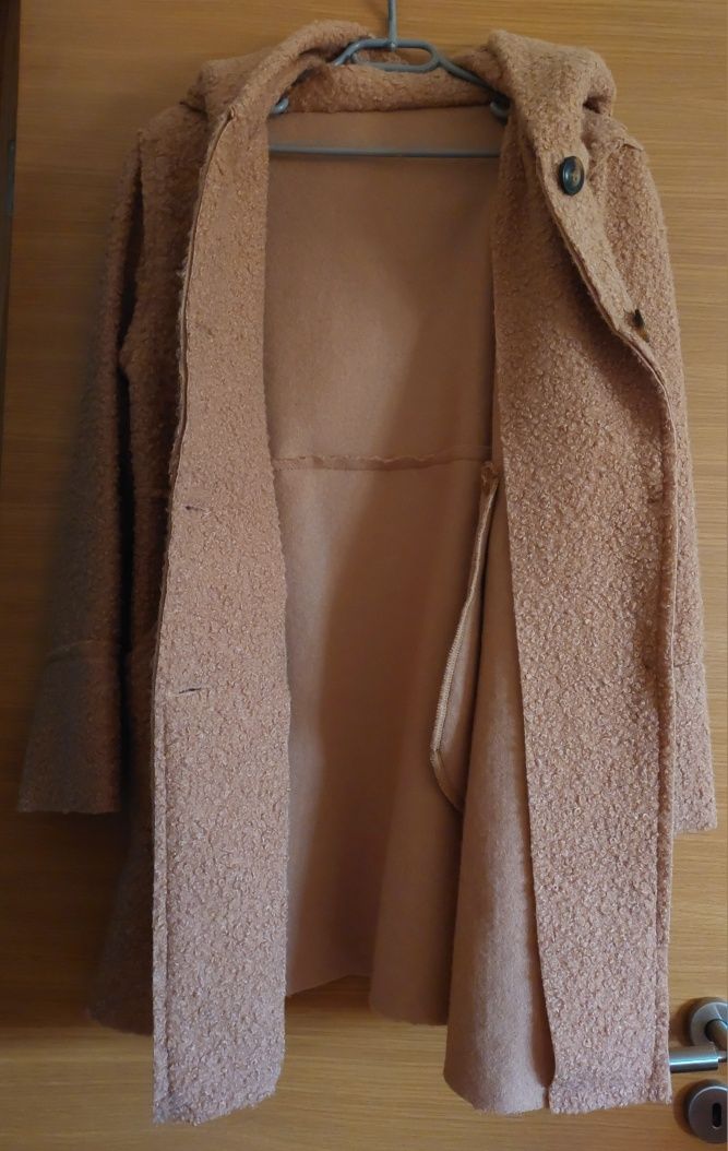 Casaco Lã Bege,  L-XL
