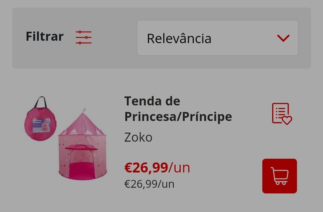 Tenda de princesa