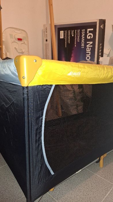 Cama de viagem marca hauck