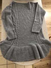 Sukienka sweterkowa tunika sweterek rozmiar uniwersalny xs-m