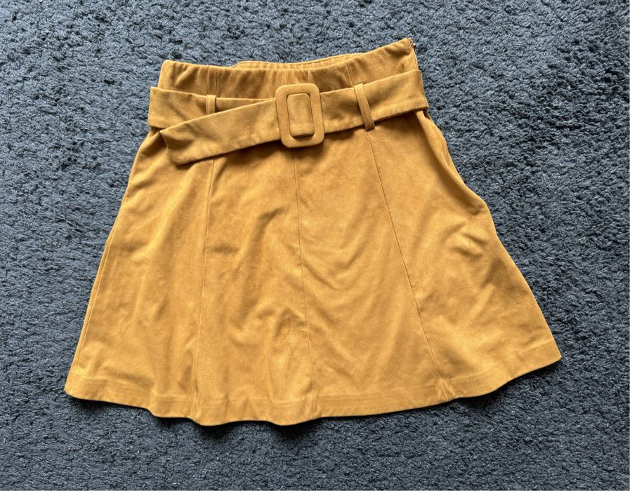 Спідниця Zara розмір XS-S замшева юбка