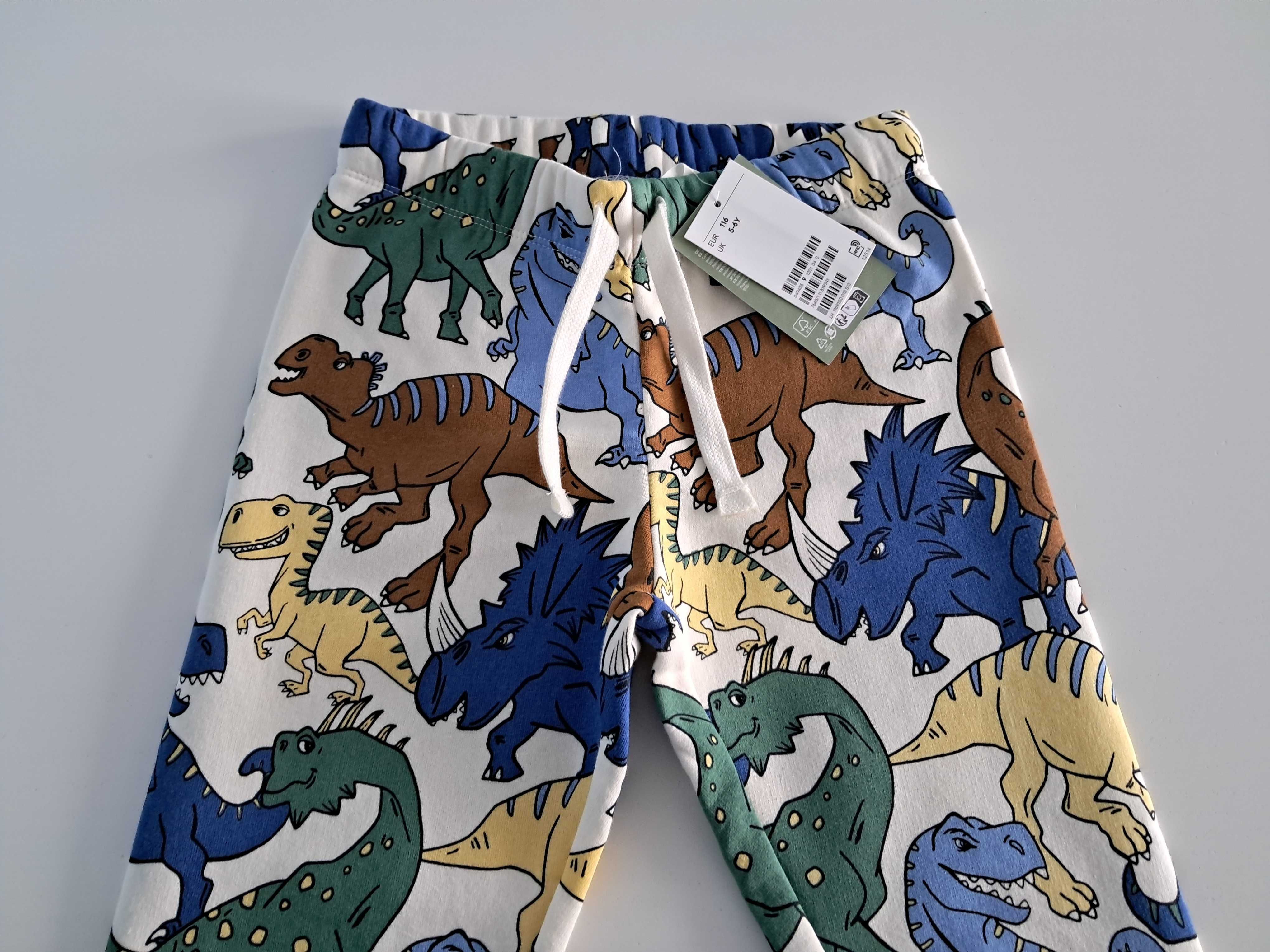 H&M spodnie dresy dresowe joggersy r. 116
