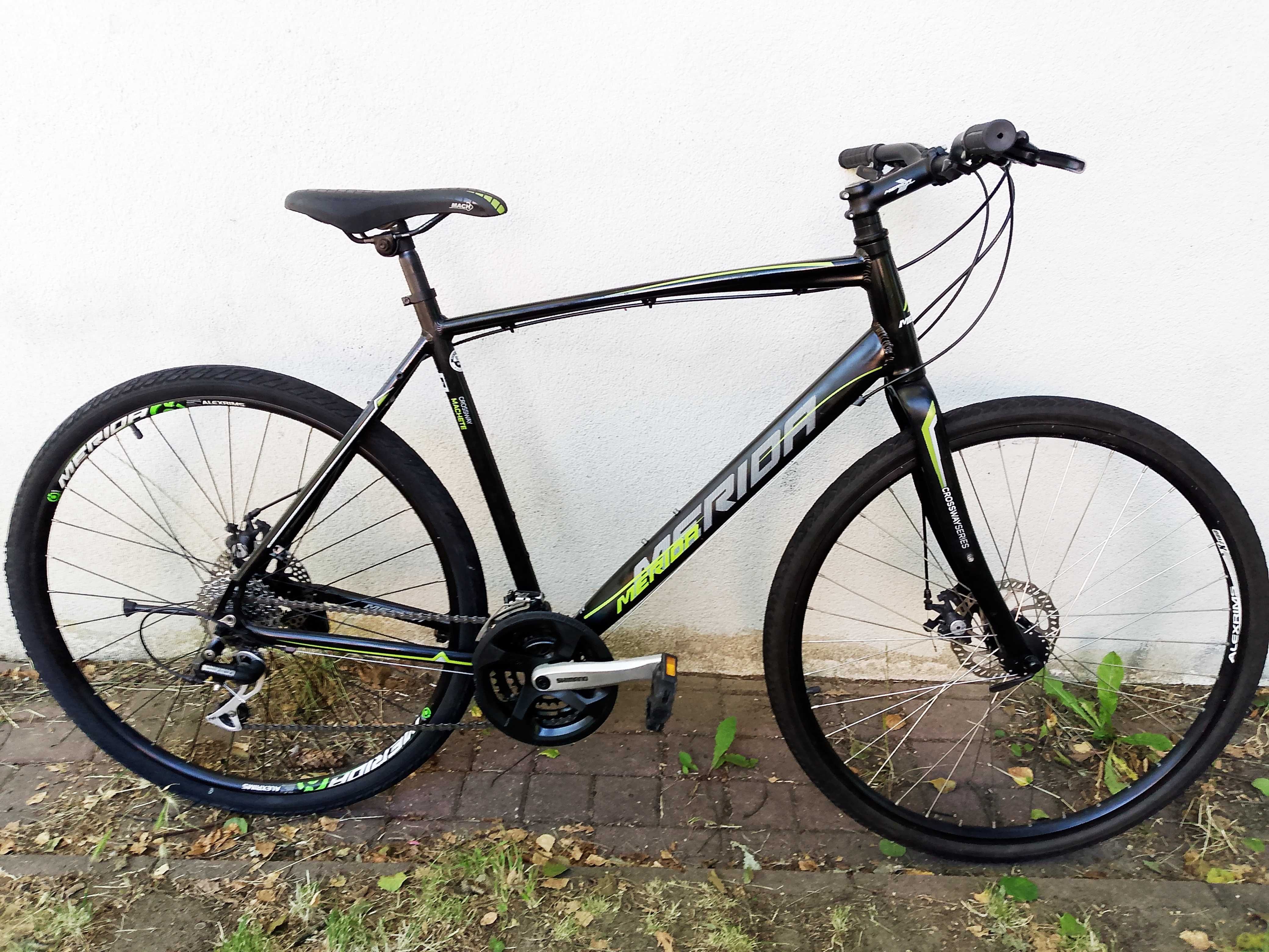 Rower trekkingowy 28c Merida, shimano acera, tarcze,13 kg, po sewisie