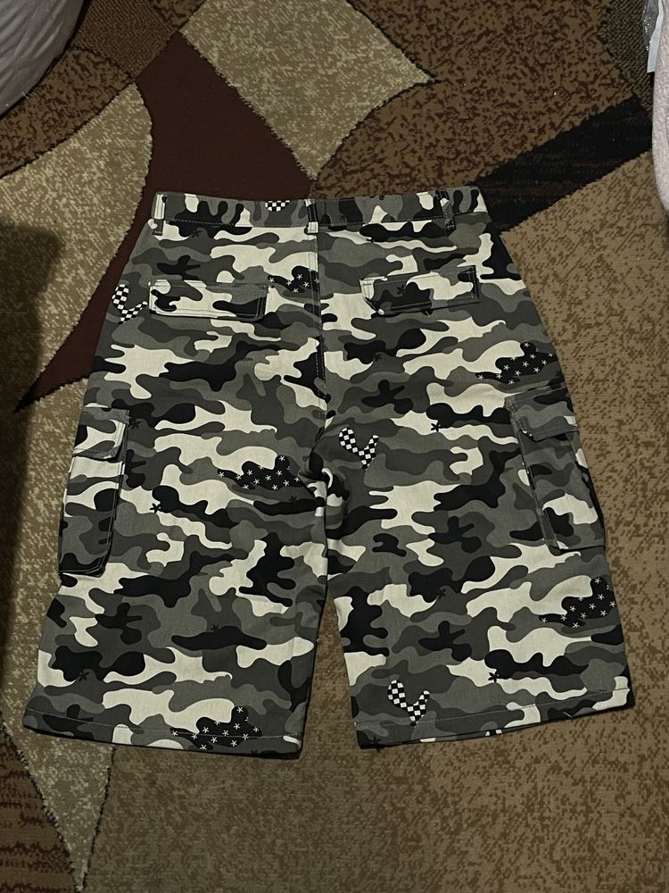 baggy shorts jorts camo камуфляжні шорти широкі