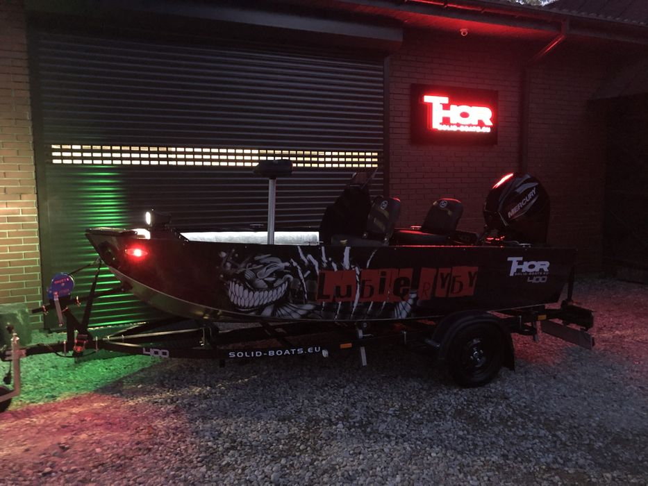 łódź Thor 400 SPM (2021) + silnik Mercury 40 ELPT EFI + przyczepa