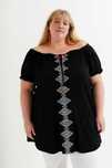 9XL 10XL Duży Rozmiar Tunika Plus Size 58 60 wiskoza Elastyczna