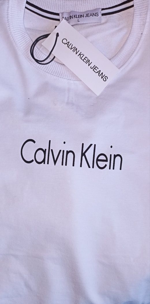 Calvin Klein bluza biała r.S,XL
