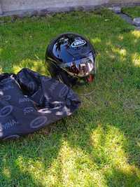 Kask otwarty Chopper Cruiser Skuter czarny rozmiar Xl/61-62