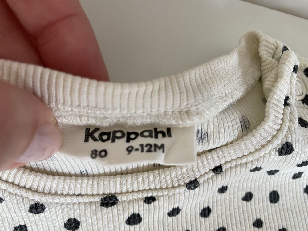 Body z długim rękawem beżowe KappAhl rozmiar 80