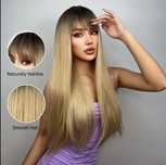 Włosy syntetyczne - peruka blond 70cm