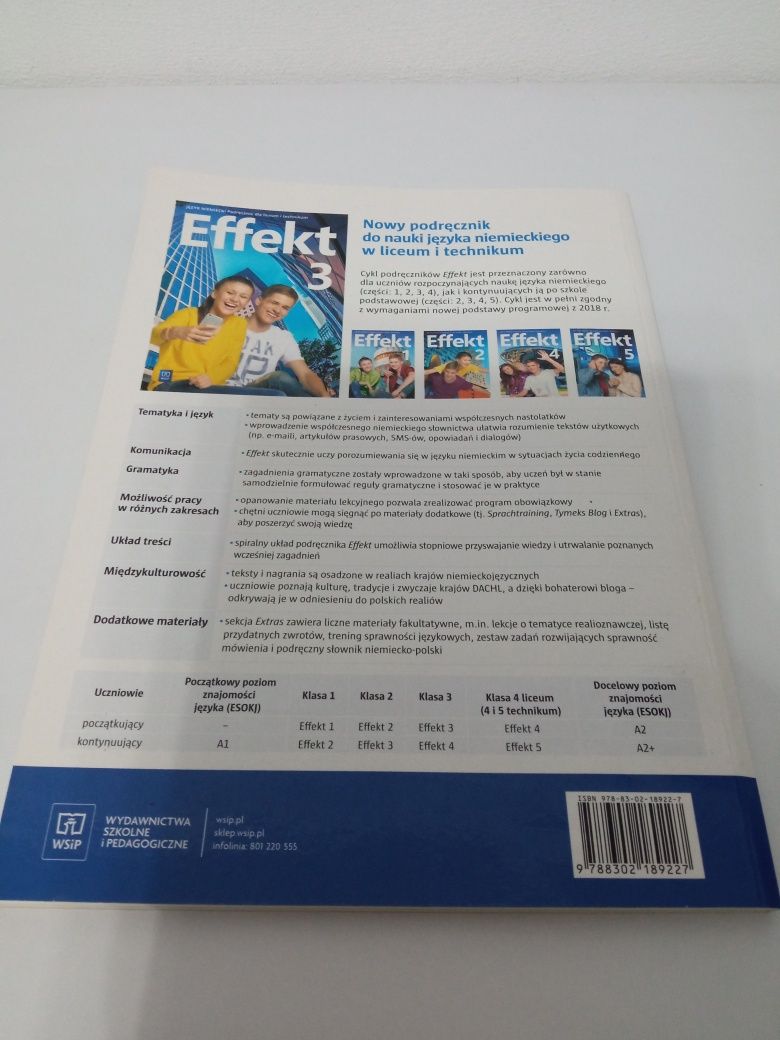 Efekt 3 podręcznik do języka niemieckiego dla liceum i technikum
