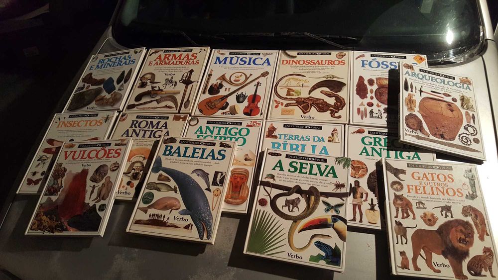 15 livros da coleção Enciclopedia Visual