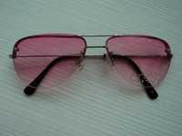 Розовые солнцезащитные очки авиатор aviator