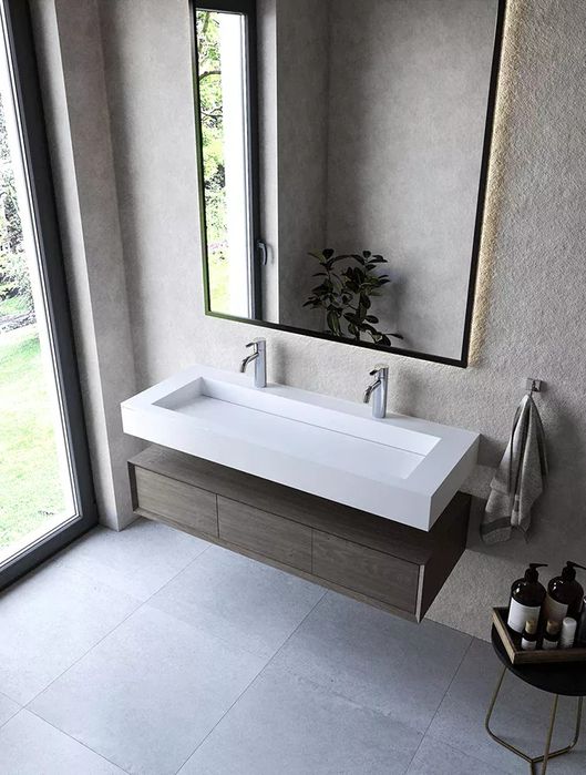 Nowa umywalka 120x45x12 cristalstone NOWA