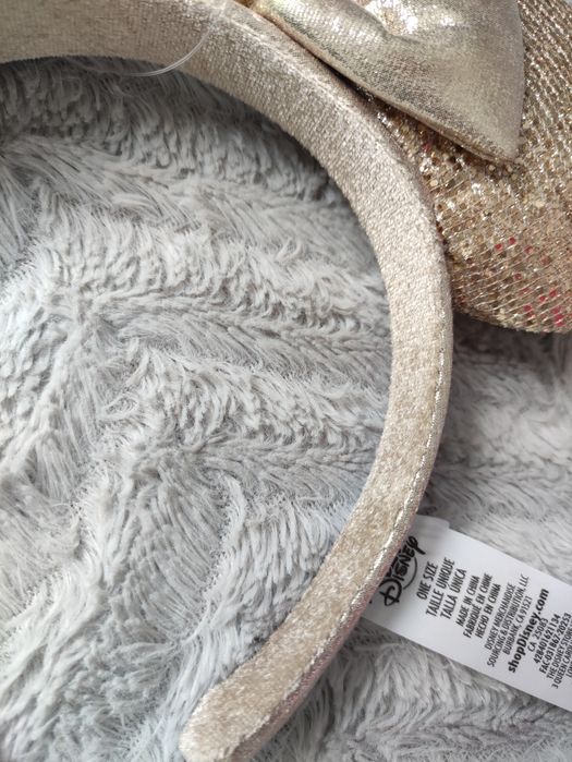 Opaska uszy Myszka Miki Minnie Disney store złota