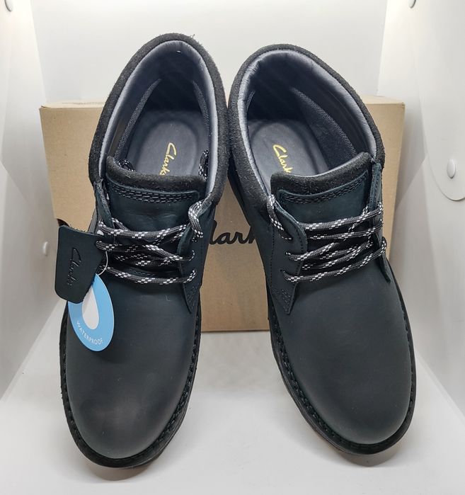 Кожаные 27см водонепроницаемые ботинки Clarks оригинал