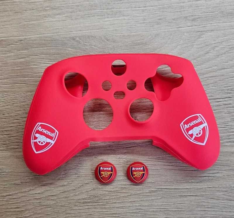 Silikonowy pokrowiec etui antypoślizgowe pad kontroler Xbox Arsenal FC