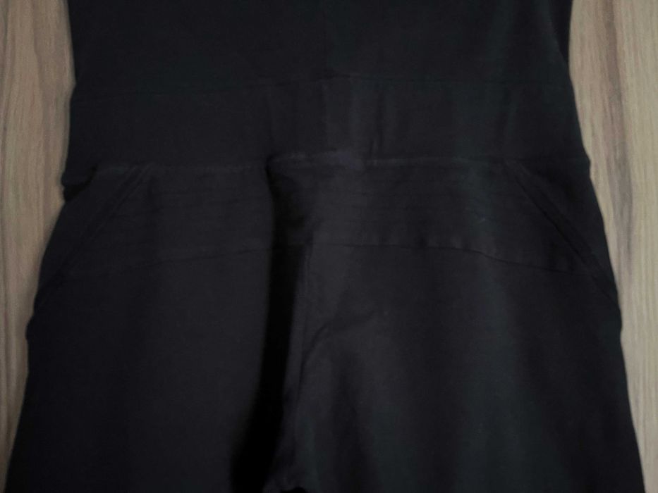 Spodnie dresowe damskie czarne Reebok modelujące bawełna 100 %