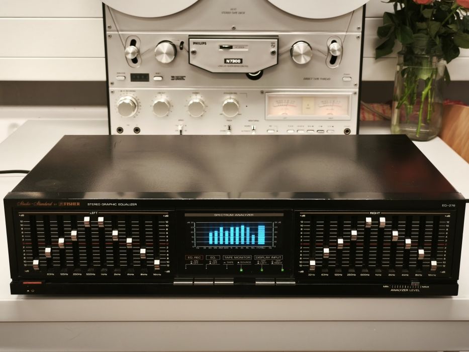 Еквалайзер Fisher EQ-276 ! 10 смуг ! З аналізатором спектру ! Японія !
